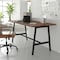 Flash Furniture Redmond 60x30 Conf Tbl w/1in. Thick Dbl Sided Laminate Tbl Top w/PVC and A-Frame Steel Bse, Walnut MT-M6030-WLT-ABF-GG - alternate 6